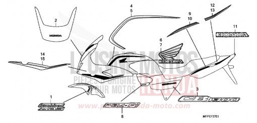 MARQUE (CB1300SA-ED,F,7E) CB1300SAA de 2010
